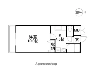 グランツ・M【303号室】の間取り