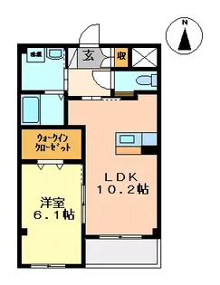 アメニティハイツ【2階】の間取り
