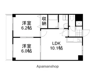 岡山県岡山市北区白石東新町【マンション】の間取り