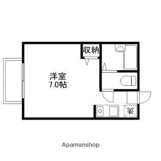 コーポユーカリ【106号室】の間取り