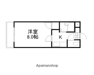 クレセール下伊福【202号室】の間取り