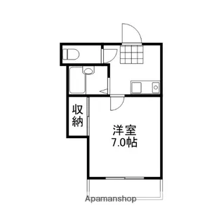 レジデンス津倉【302号室】の間取り
