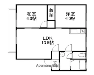 アベニューB棟【102号室】の間取り