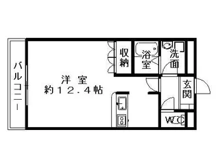 アンジュール・平井【1階】の間取り
