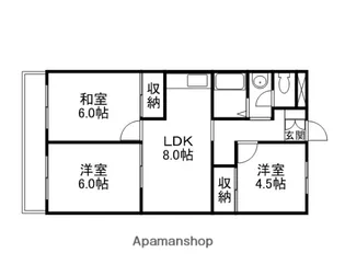 エクシードY【201号室】の間取り