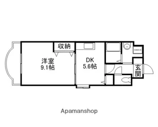 シオン北長瀬【4階】の間取り