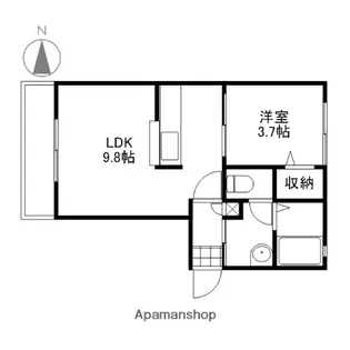 シャーメゾン・フレール【103号室】の間取り