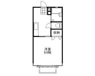 コーポさとうⅡ【2階】の間取り