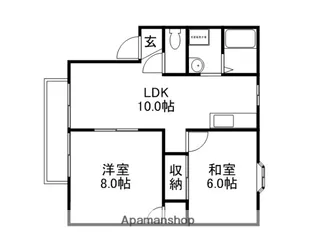 グランドゥールクロズミB【209号室】の間取り