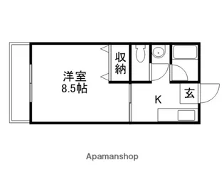 コーポBEEHOUSE【2階】の間取り