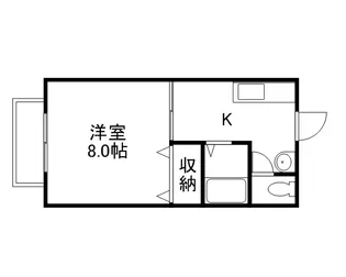 メゾンフォレスタⅤ【105号室】の間取り