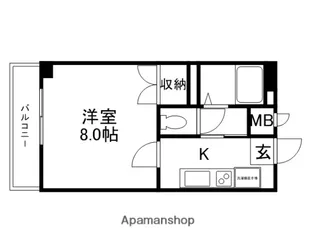 パルミラ江並【2階】の間取り