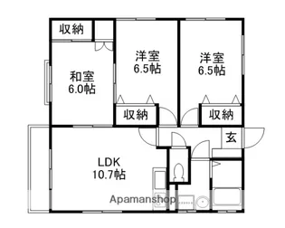 シティハイツフローラ【1階】の間取り