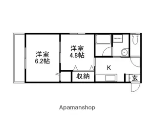 アミスター東島田【604号室】の間取り