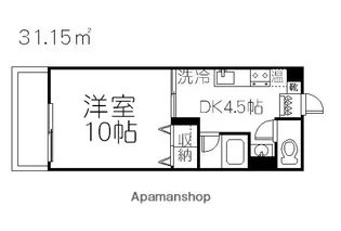 グランベルデ南方【W511号室】の間取り