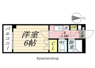 岡山県岡山市北区今4丁目【マンション】の間取り