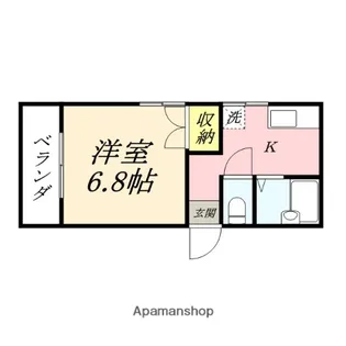 岡山県岡山市北区奥田1丁目【マンション】の間取り