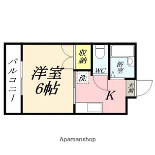 リバーサイド幸和【103号室】の間取り