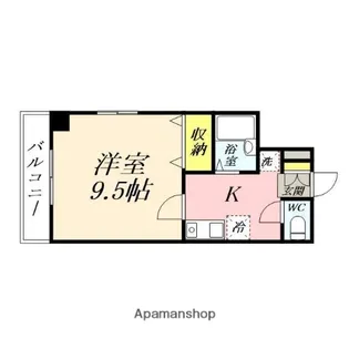 PALAZZO WAKO【507号室】の間取り
