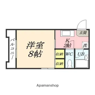 ドゥリーム浜【207号室】の間取り