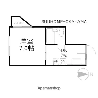 K2ビル【5階】の間取り