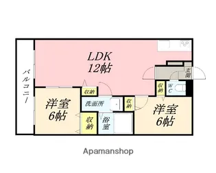 岡山県岡山市北区横井上【マンション】の間取り