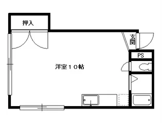 フレール津倉【4階】の間取り