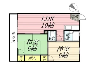 ドミール山川【1階】の間取り