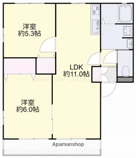 ファミーユC【1階】の間取り