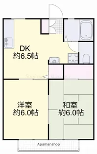 岡山県岡山市中区江崎【アパート】の間取り