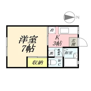 サンコーポ西古松【1階】の間取り