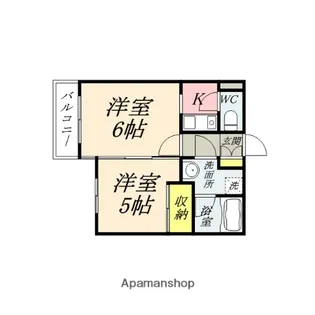 フォーラム伊島三番館【3階】の間取り