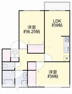クリスタルパレスC【2階】の間取り