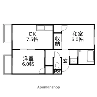 サンライフ湊【2階】の間取り