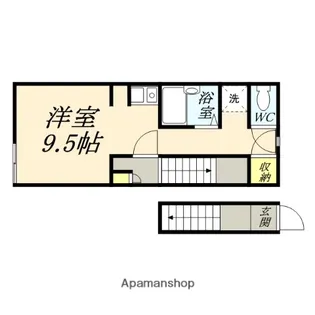 レアル南方Ⅱ【201号室】の間取り
