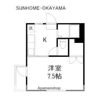 Kプレイス新保【2階】の間取り