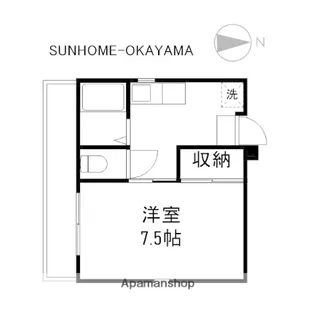 Kプレイス新保【1階】の間取り