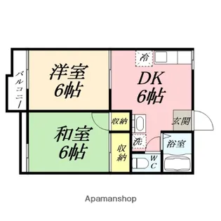 岡山県岡山市南区松浜町【アパート】の間取り