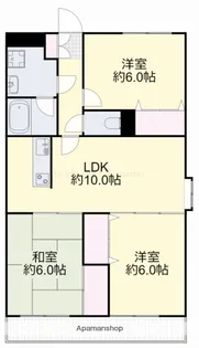 岡山県岡山市南区平福2丁目【マンション】の間取り