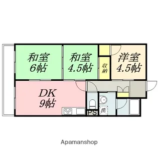 シティハイツ清水【503号室】の間取り