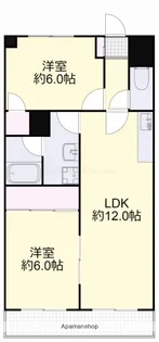 岡山県岡山市北区東古松5丁目【マンション】の間取り