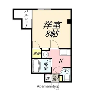 アレグリア内山下【4階】の間取り