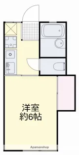 岡山県岡山市中区土田【アパート】の間取り
