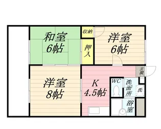 エステートIMA【1階】の間取り