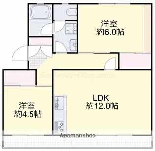 操南ハイツ【303号室】の間取り