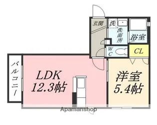 岡山県岡山市中区今在家【アパート】の間取り
