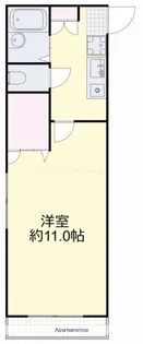 岡山県岡山市北区大元2丁目【マンション】の間取り