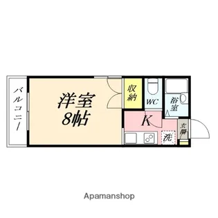 プレアール岡山医大東【4階】の間取り