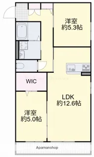 岡山県岡山市中区海吉【アパート】の間取り