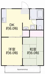 Kハウス【A203号室】の間取り